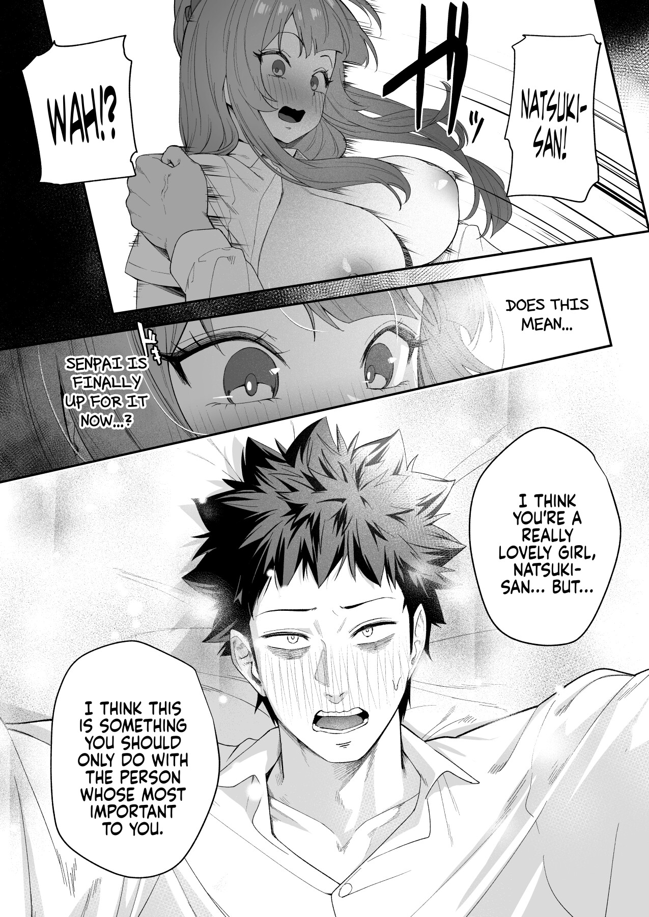 Hentai Manga Comic-Can we stay at your place tonight Senpai?-Read-31